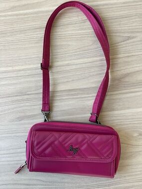 lug Hot Pink Quilted Crossbody Bag